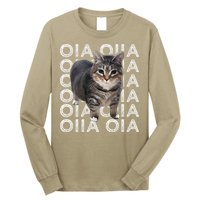 Oia Cat Meme I Wake Up Engage In Tomfoolery Oiia Cat Spinnin Long Sleeve Shirt