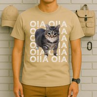 Oia Cat Meme I Wake Up Engage In Tomfoolery Oiia Cat Spinnin T-Shirt