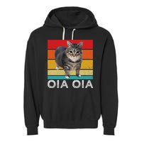 Oia Cat Meme I Wake Up Engage In Tomfoolery Oiia Cat Spinnin Garment-Dyed Fleece Hoodie