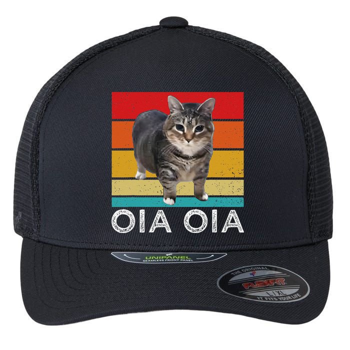 Oia Cat Meme I Wake Up Engage In Tomfoolery Oiia Cat Spinnin Flexfit Unipanel Trucker Cap