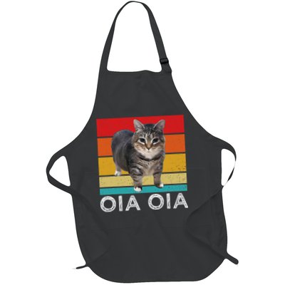 Oia Cat Meme I Wake Up Engage In Tomfoolery Oiia Cat Spinnin Full-Length Apron With Pockets