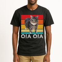 Oia Cat Meme I Wake Up Engage In Tomfoolery Oiia Cat Spinnin Tall T-Shirt