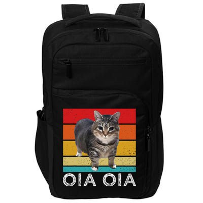 Oia Cat Meme I Wake Up Engage In Tomfoolery Oiia Cat Spinnin Impact Tech Backpack