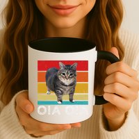 Oia Cat Meme I Wake Up Engage In Tomfoolery Oiia Cat Spinnin Mug