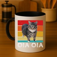 Oia Cat Meme I Wake Up Engage In Tomfoolery Oiia Cat Spinnin Mug