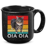 Oia Cat Meme I Wake Up Engage In Tomfoolery Oiia Cat Spinnin 15oz Campfire Ceramic Mug