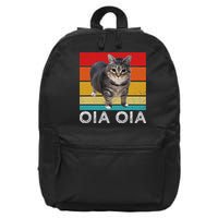 Oia Cat Meme I Wake Up Engage In Tomfoolery Oiia Cat Spinnin 16 in Basic Backpack