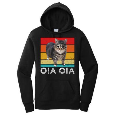 Oia Cat Meme I Wake Up Engage In Tomfoolery Oiia Cat Spinnin Women's Pullover Hoodie