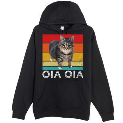 Oia Cat Meme I Wake Up Engage In Tomfoolery Oiia Cat Spinnin Premium Pullover Hoodie