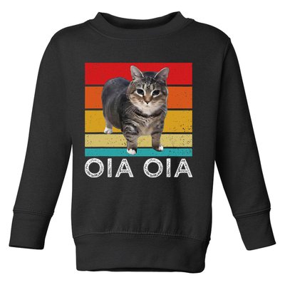 Oia Cat Meme I Wake Up Engage In Tomfoolery Oiia Cat Spinnin Toddler Sweatshirt