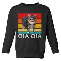 Oia Cat Meme I Wake Up Engage In Tomfoolery Oiia Cat Spinnin Toddler Sweatshirt
