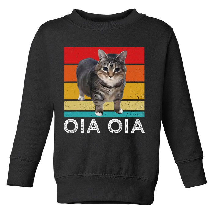 Oia Cat Meme I Wake Up Engage In Tomfoolery Oiia Cat Spinnin Toddler Sweatshirt