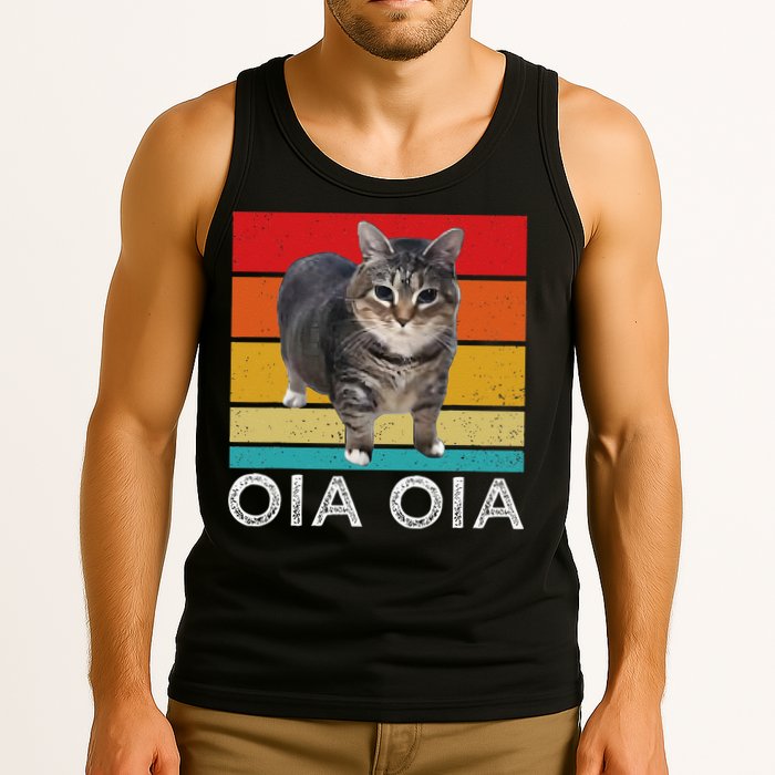 Oia Cat Meme I Wake Up Engage In Tomfoolery Oiia Cat Spinnin Tank Top