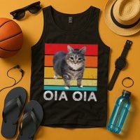 Oia Cat Meme I Wake Up Engage In Tomfoolery Oiia Cat Spinnin Tank Top