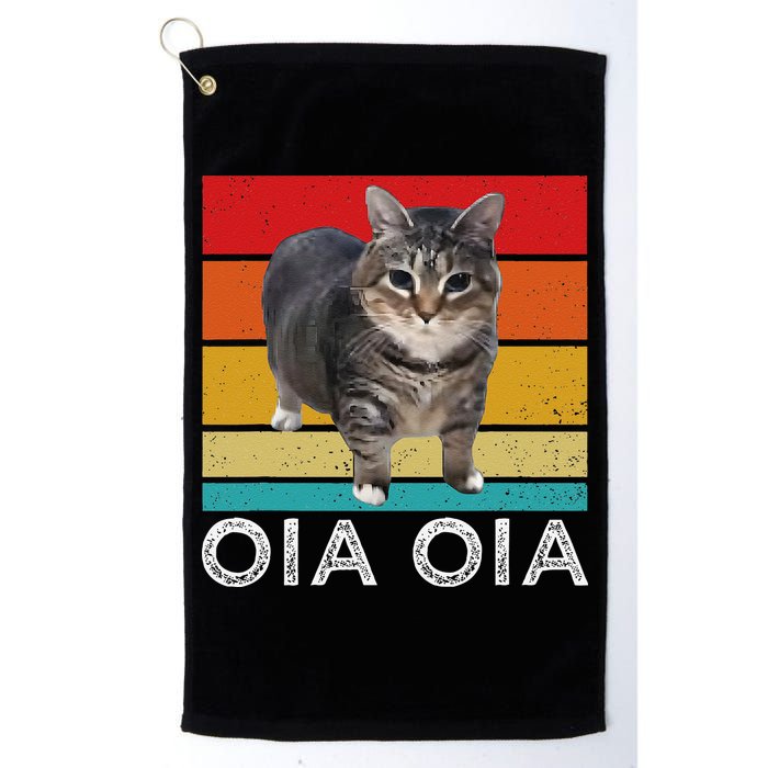 Oia Cat Meme I Wake Up Engage In Tomfoolery Oiia Cat Spinnin Golf Towel