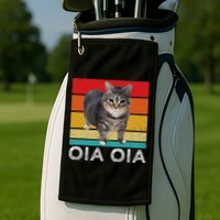 Oia Cat Meme I Wake Up Engage In Tomfoolery Oiia Cat Spinnin Golf Towel