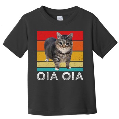 Oia Cat Meme I Wake Up Engage In Tomfoolery Oiia Cat Spinnin Toddler T-Shirt