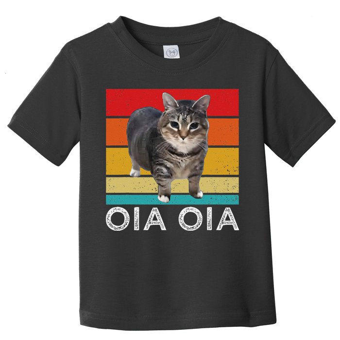 Oia Cat Meme I Wake Up Engage In Tomfoolery Oiia Cat Spinnin Toddler T-Shirt