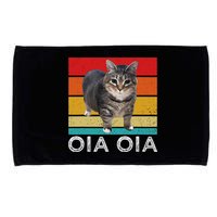 Oia Cat Meme I Wake Up Engage In Tomfoolery Oiia Cat Spinnin Microfiber Hand Towel