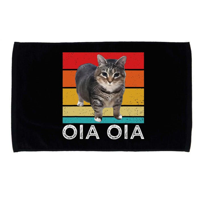 Oia Cat Meme I Wake Up Engage In Tomfoolery Oiia Cat Spinnin Microfiber Hand Towel