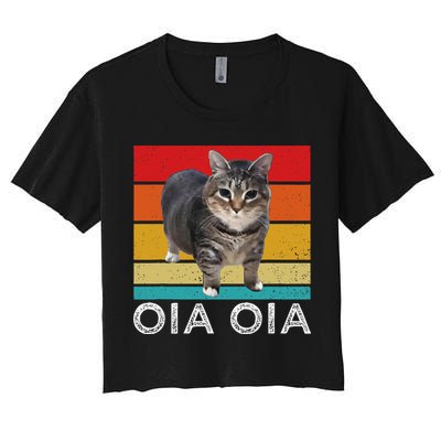 Oia Cat Meme I Wake Up Engage In Tomfoolery Oiia Cat Spinnin Crop Top