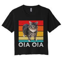 Oia Cat Meme I Wake Up Engage In Tomfoolery Oiia Cat Spinnin Crop Top