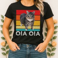 Oia Cat Meme I Wake Up Engage In Tomfoolery Oiia Cat Spinnin Womens T-Shirt