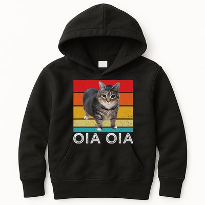 Oia Cat Meme I Wake Up Engage In Tomfoolery Oiia Cat Spinnin Kids Hoodie