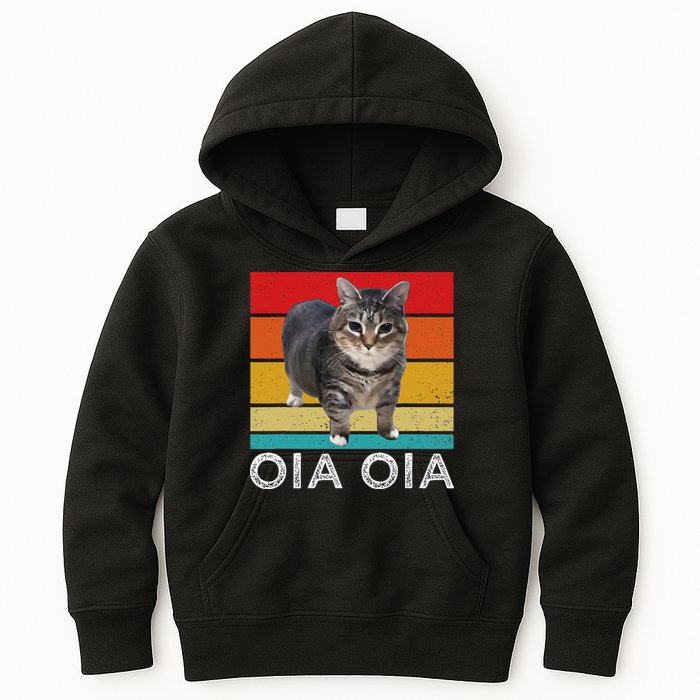 Oia Cat Meme I Wake Up Engage In Tomfoolery Oiia Cat Spinnin Kids Hoodie