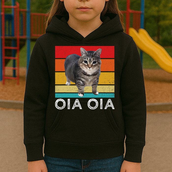 Oia Cat Meme I Wake Up Engage In Tomfoolery Oiia Cat Spinnin Kids Hoodie