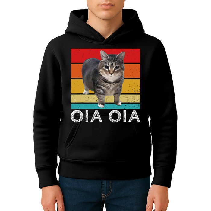 Oia Cat Meme I Wake Up Engage In Tomfoolery Oiia Cat Spinnin Kids Hoodie