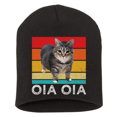 Oia Cat Meme I Wake Up Engage In Tomfoolery Oiia Cat Spinnin Short Acrylic Beanie