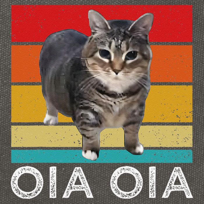 Oia Cat Meme I Wake Up Engage In Tomfoolery Oiia Cat Spinnin Cotton Canvas Backpack