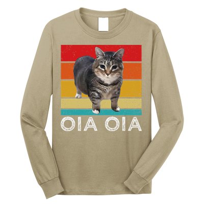 Oia Cat Meme I Wake Up Engage In Tomfoolery Oiia Cat Spinnin Long Sleeve Shirt