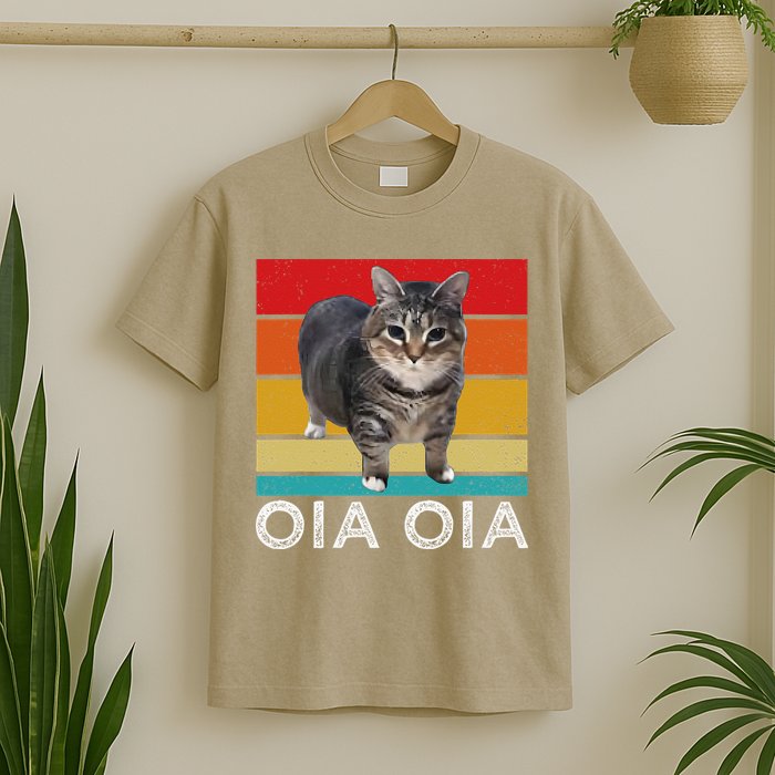 Oia Cat Meme I Wake Up Engage In Tomfoolery Oiia Cat Spinnin T-Shirt