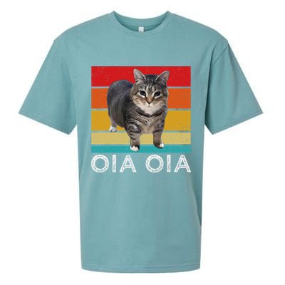 Oia Cat Meme I Wake Up Engage In Tomfoolery Oiia Cat Spinnin Sueded Cloud Jersey T-Shirt