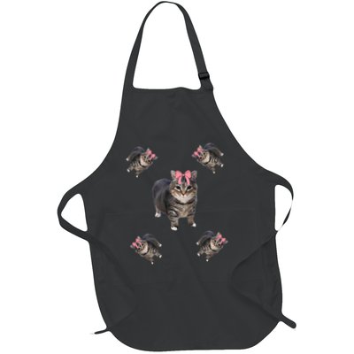 Oia Cat Meme I Wake Up Engage in Tomfoolery Oiia Cat Coquett Gift Full-Length Apron With Pockets