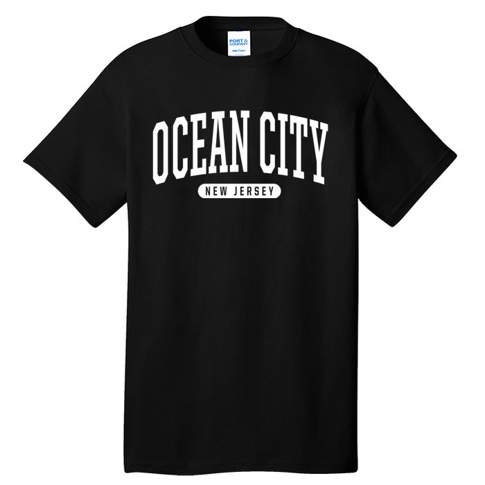 Ocean City New Jersey College Style Ocean City New Jersey Souvenir Tall T-Shirt