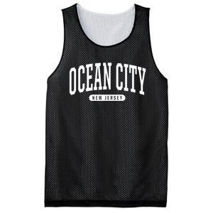 Ocean City New Jersey College Style Ocean City New Jersey Souvenir Mesh Reversible Basketball Jersey Tank