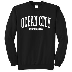 Ocean City New Jersey College Style Ocean City New Jersey Souvenir Tall Sweatshirt