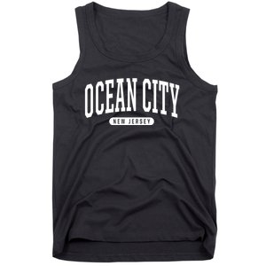 Ocean City New Jersey College Style Ocean City New Jersey Souvenir Tank Top