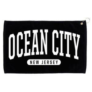 Ocean City New Jersey College Style Ocean City New Jersey Souvenir Grommeted Golf Towel