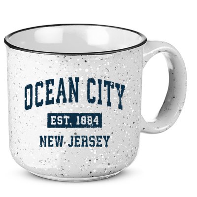 Ocean City New Jersey Nj Vintage Sports Design Print 15oz Campfire Ceramic Mug