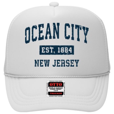 Ocean City New Jersey Nj Vintage Sports Design Print Trucker Hat