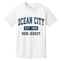 Ocean City New Jersey Nj Vintage Sports Design Print Kids T-Shirt