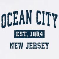 Ocean City New Jersey Nj Vintage Sports Design Print Kids T-Shirt