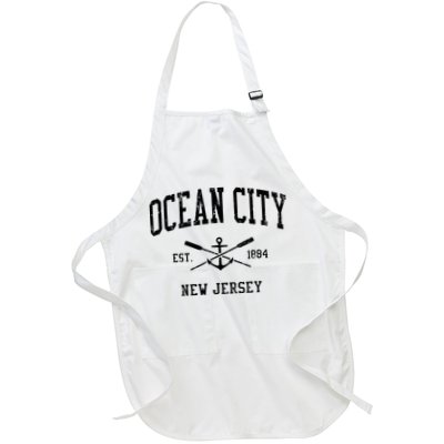 Ocean City Nj Vintage Crossed Oars Boat Anchor Sports Apron