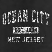 Ocean City New Jersey Nj Vintage Established Sports Beanie