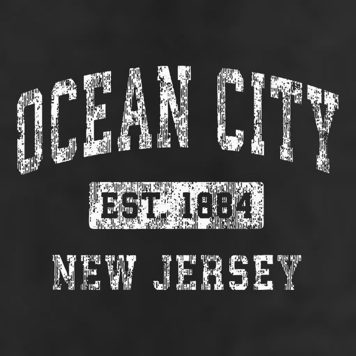 Ocean City New Jersey Nj Vintage Established Sports Beanie