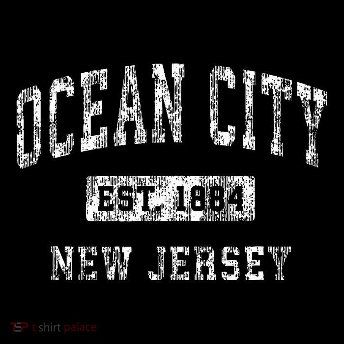 Ocean City New Jersey Nj Vintage Established Sports Womens T-Shirt